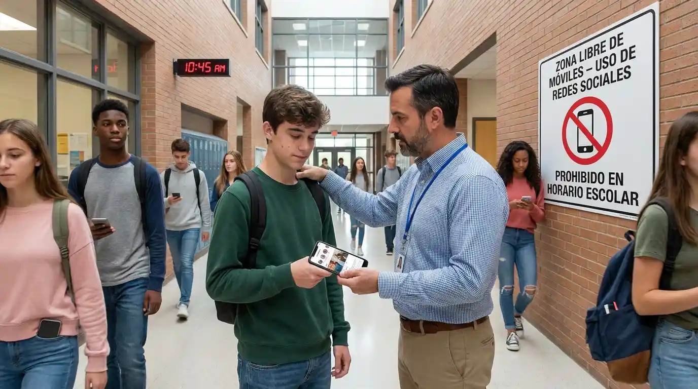 &iquest;C&oacute;mo se limita el uso de redes sociales dentro del colegio 4