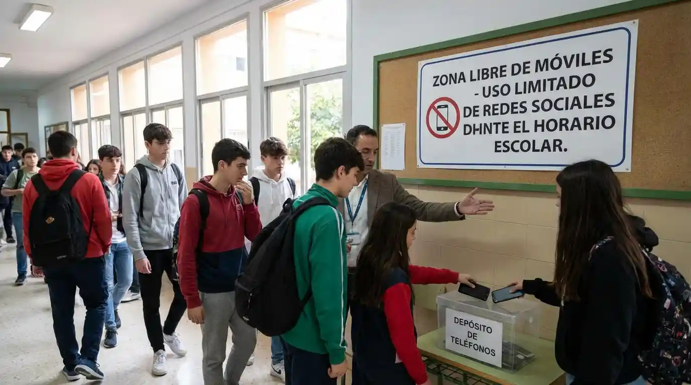 &iquest;C&oacute;mo se limita el uso de redes sociales dentro del colegio 5