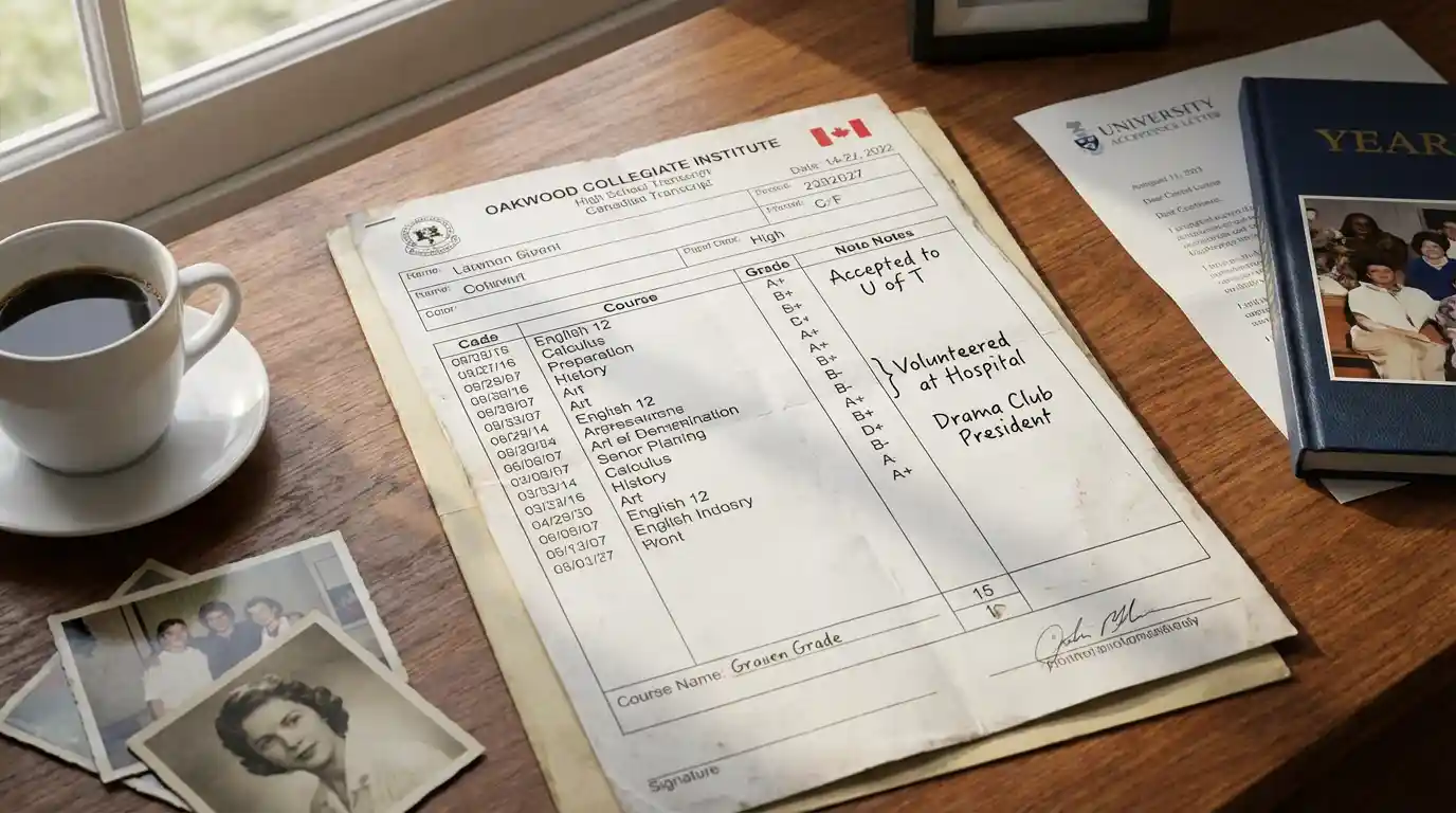 Significado de los calificadores A, B, C, D, F en educación ¿Qué le cuenta de ti tu “high school transcript” en Canadá 1