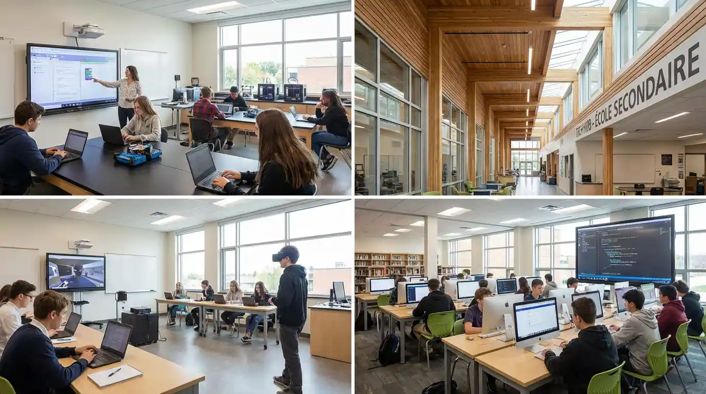 Preparación para el salto de ESO a Bachillerato en Canadá ¿Qué nivel de tecnología se usa en una escuela secundaria canadiense 1