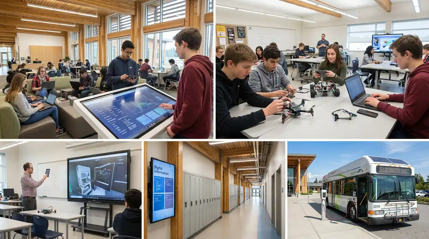 &iquest;Qu&eacute; nivel de tecnolog&iacute;a se usa en una escuela secundaria canadiense 2