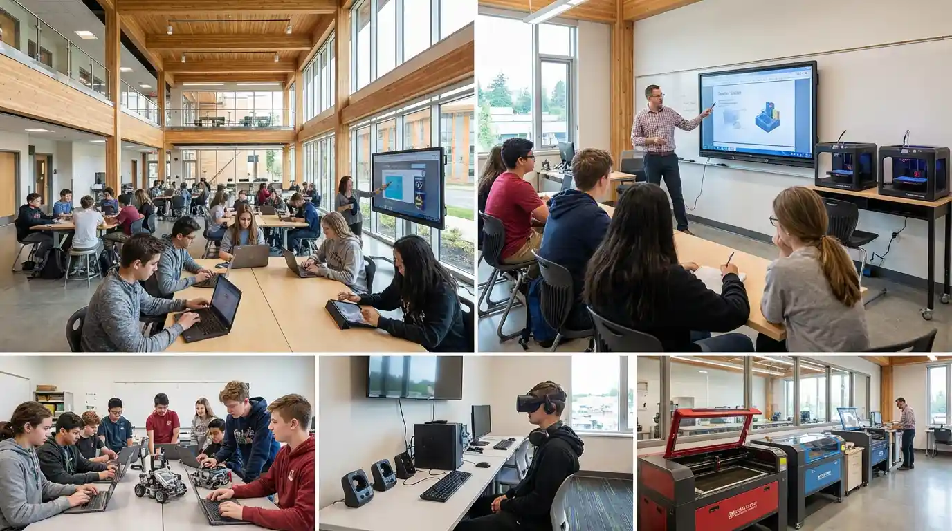 &iquest;Qu&eacute; nivel de tecnolog&iacute;a se usa en una escuela secundaria canadiense 3