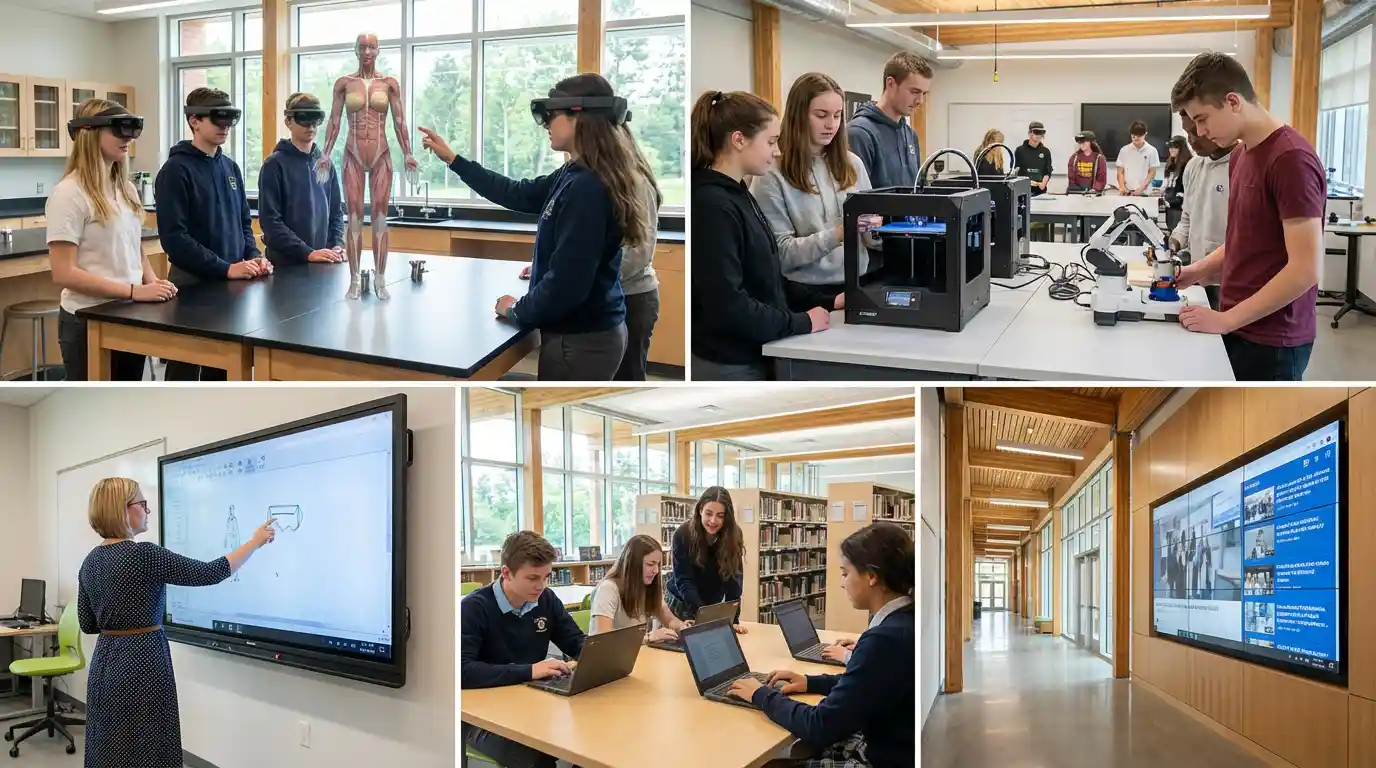 &iquest;Qu&eacute; nivel de tecnolog&iacute;a se usa en una escuela secundaria canadiense 5