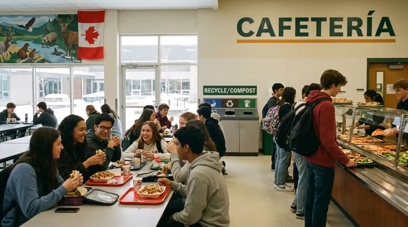 &iquest;Qu&eacute; se hace durante el lunch en un colegio canadiense 5