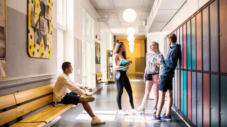 Distritos Escolares en Canadá: Una Guía Completa para Estudiantes de ESO y Bachillerato Estudiantes hablando